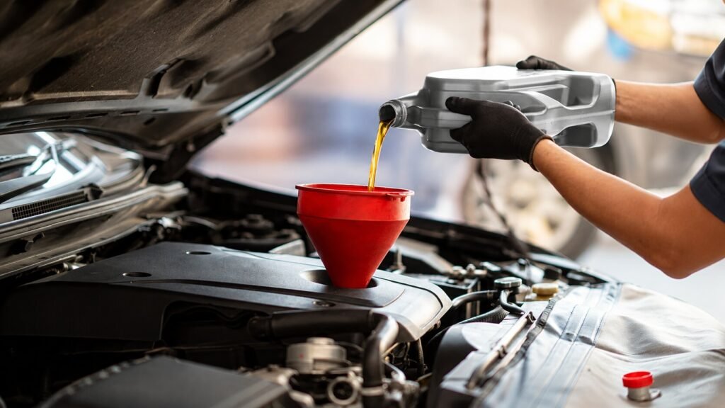 Full service oil change in Oceanside CA with professional vehicle maintenance at Leo's Auto Repair